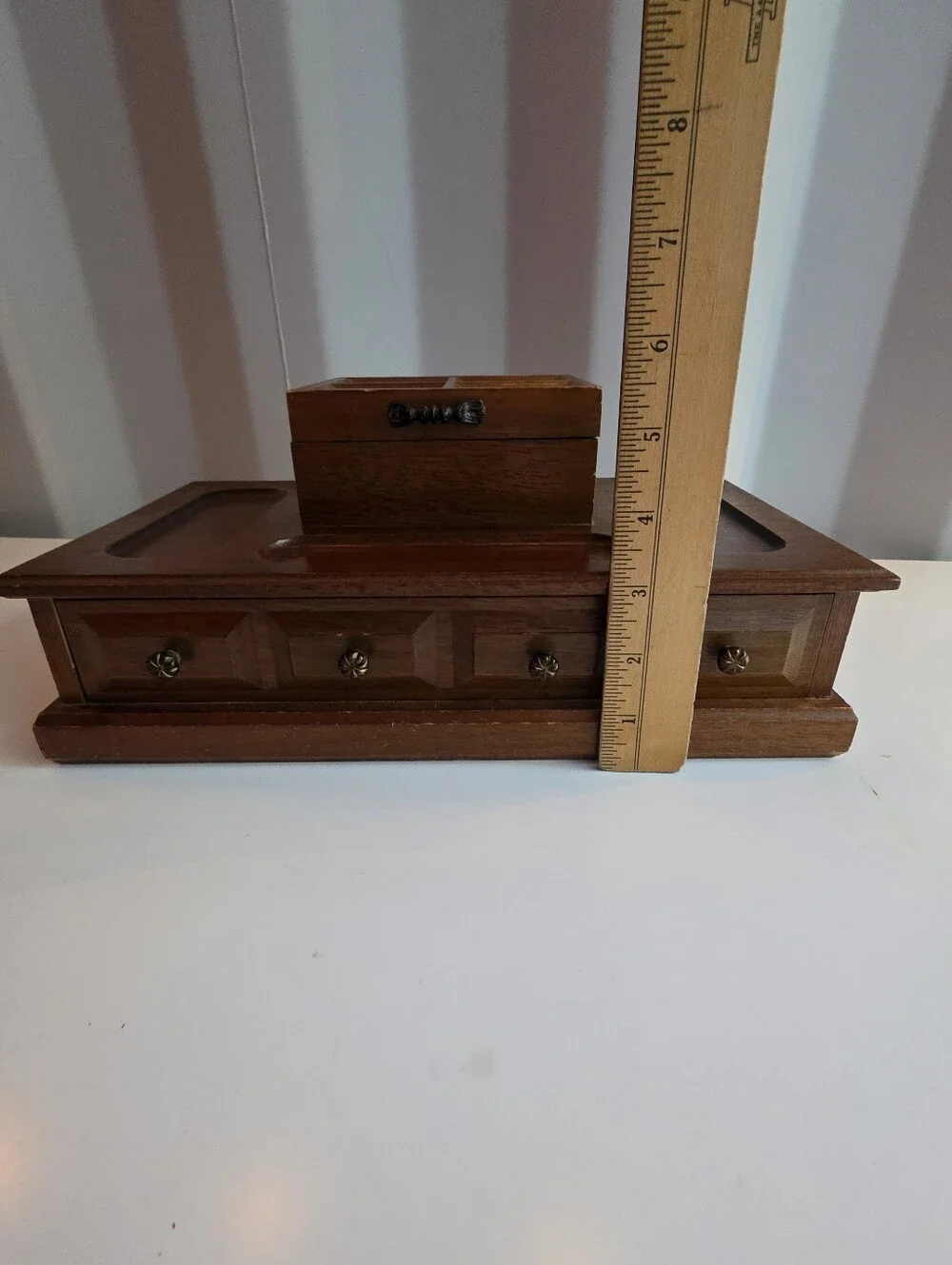 Vintage Wood Valet, Jewelry Box
